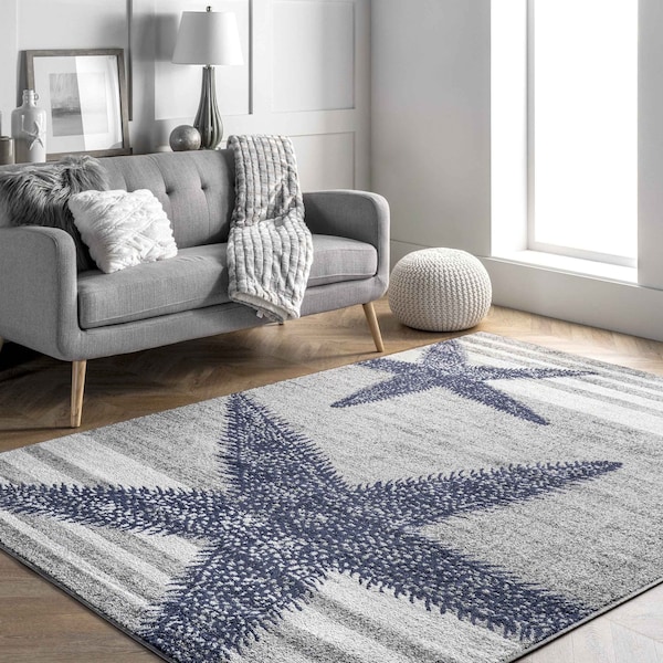 Nuloom Thomas Paul Starfish and Striped Area Rug 4ft BDTP02A-S404 - main